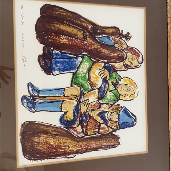 LUC ROBERT un jeu de mots original numbered print framed artwork - Picture 2 of 4